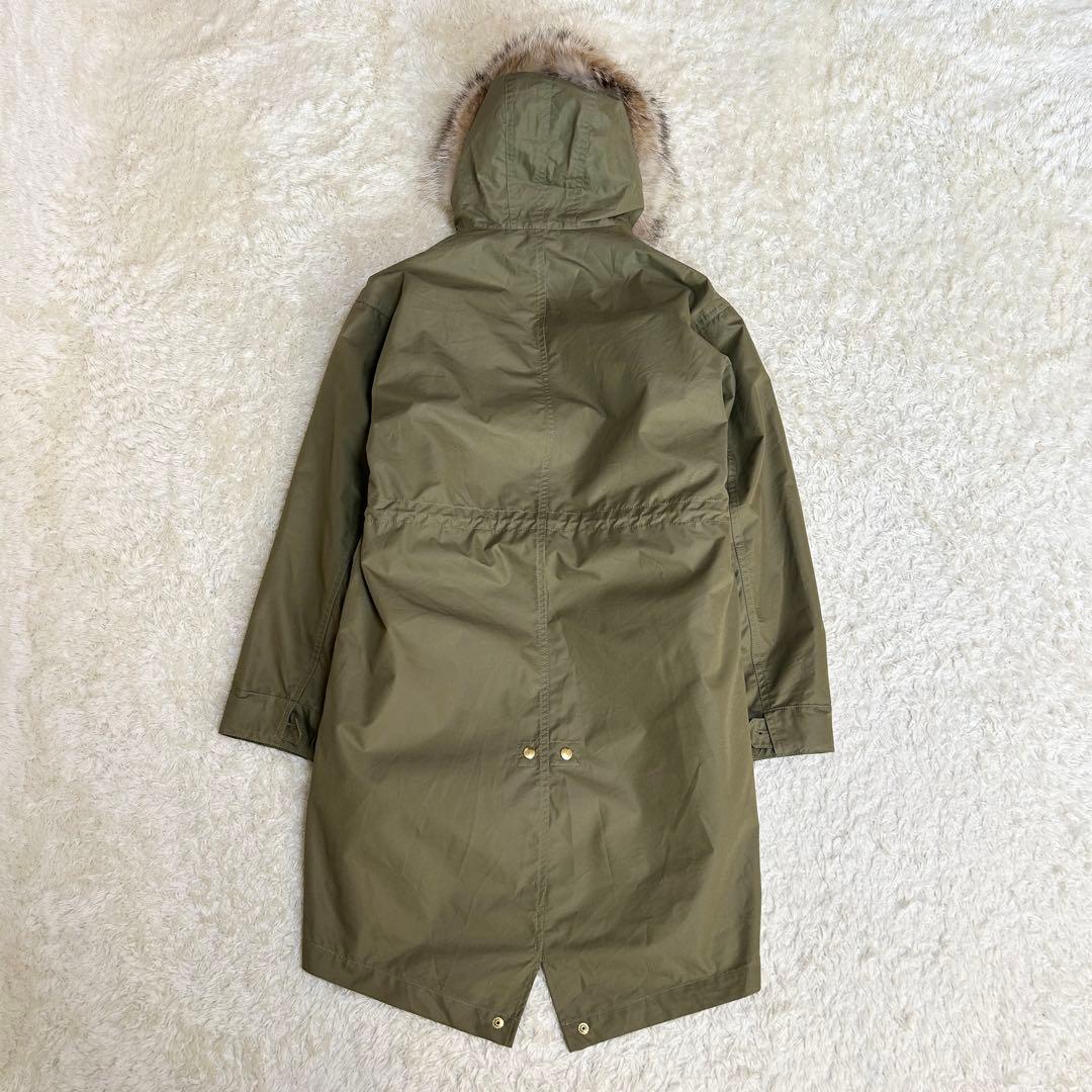 希少✨美品 SHIPS モッズコート コヨーテファー ライナー付き カーキ 36