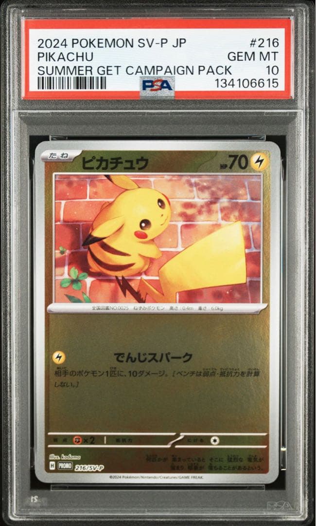 【PSA10】2024 ポケモン SV-P JP ピカチュウ #216 プロモ