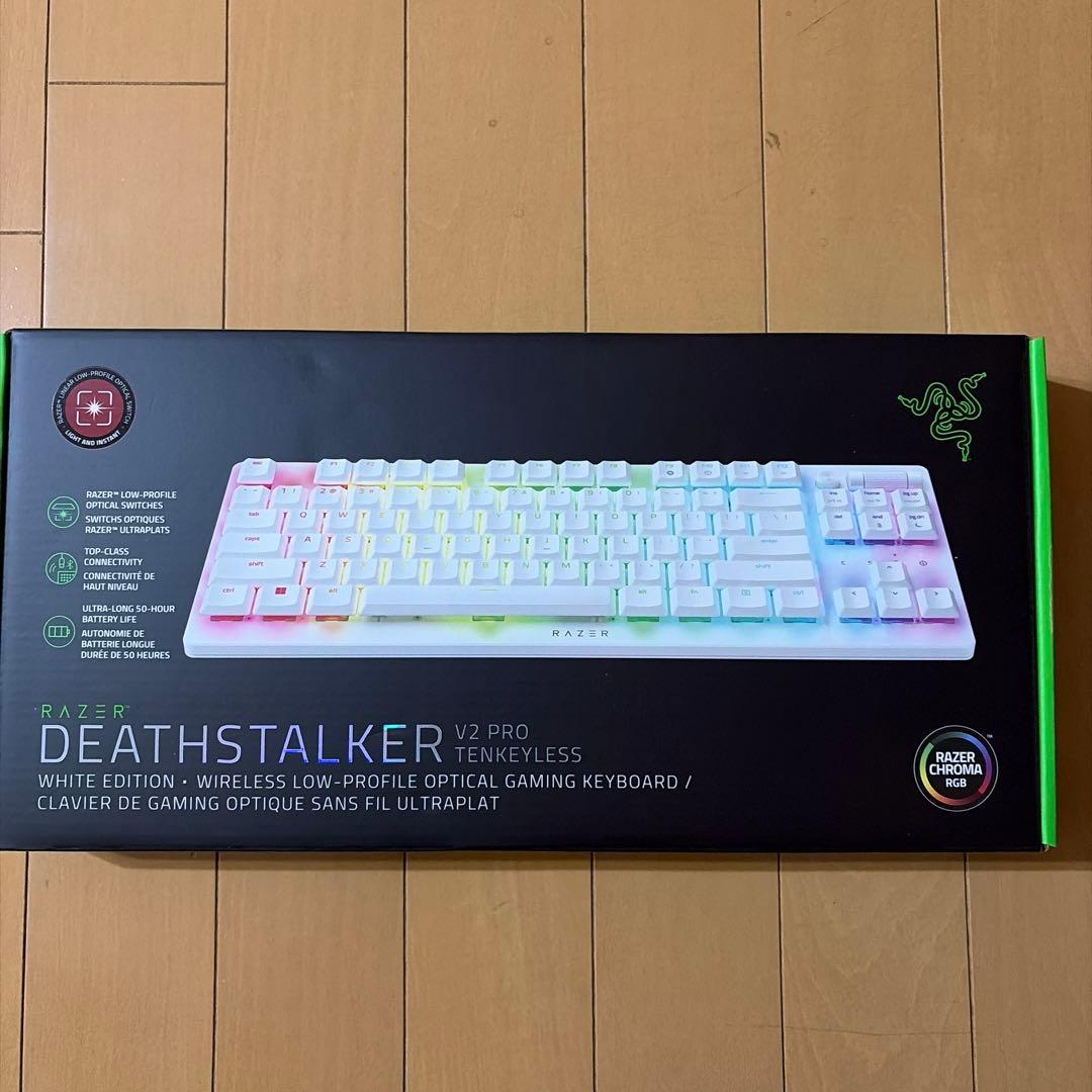 RazerDeathStalkerV2ProTKLJP白無線光軸ゲーミングRGB