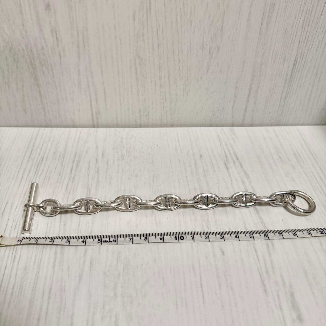 HERMES エルメス シェーヌダンクル 925 ブレスレット GM 12コマ