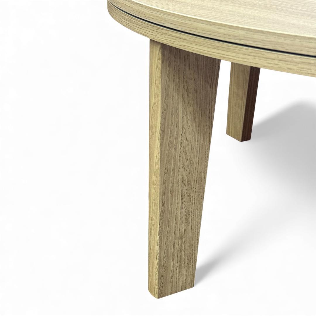 Rita 直径85cm【訳あり新品】円形こたつテーブル オーク調