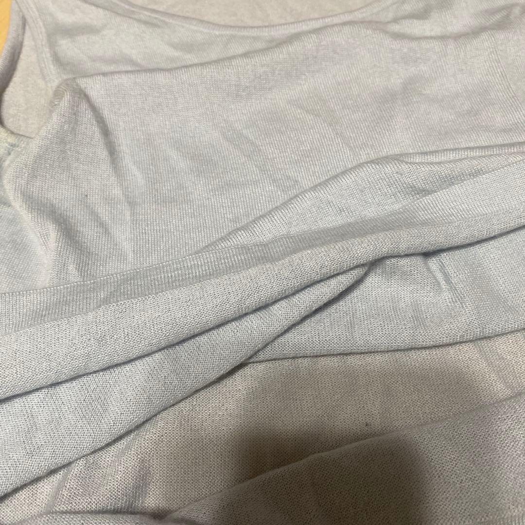 【送料無料】 HERMES アンサンブル カーディガン Mサイズ シルク 切替