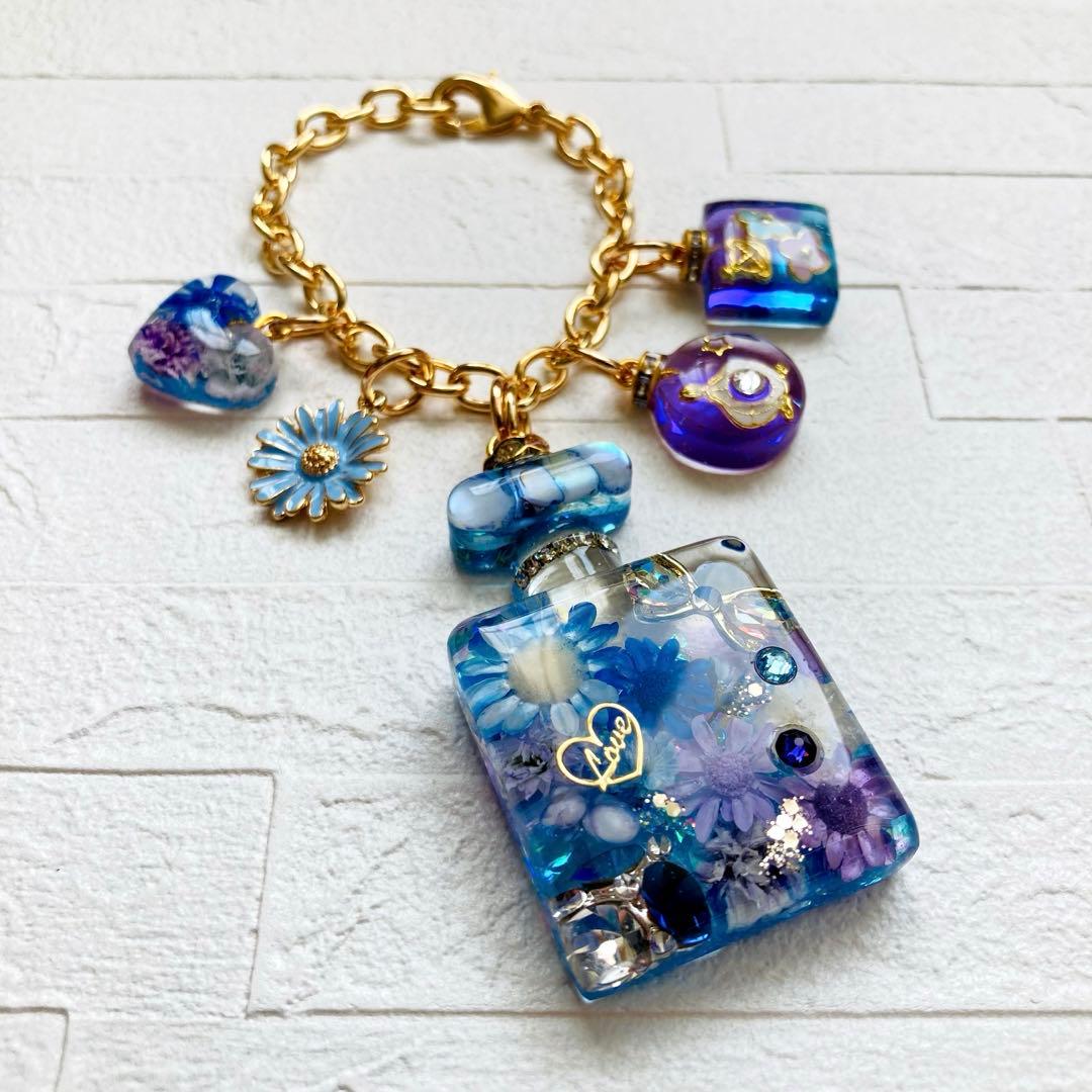 ☆Fivepeacelove☆ページ　名入れチャームレジンキーホルダー5点