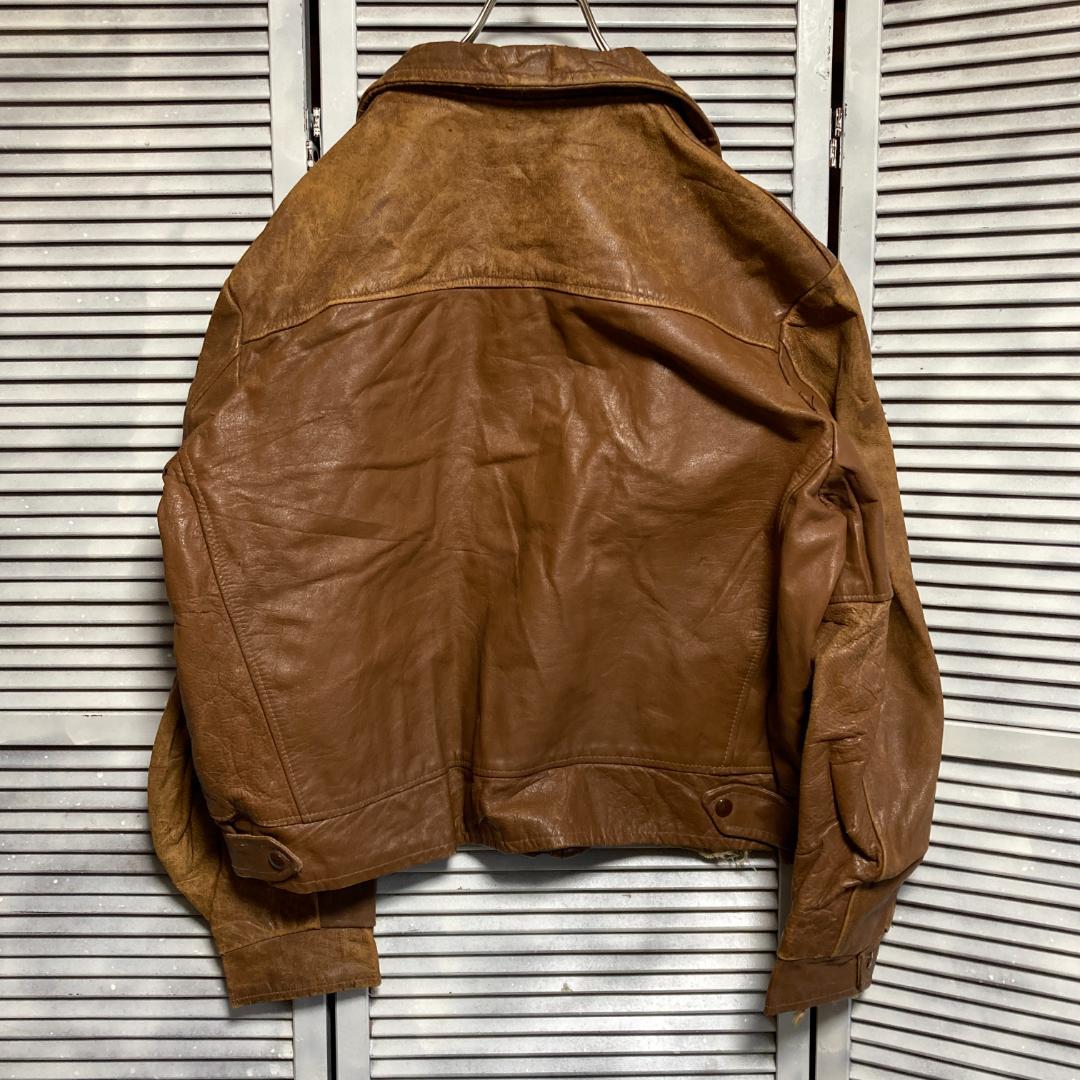 ATYE レザー ジャケット 古着 40s ~ 50s 60s 茶色 ACME