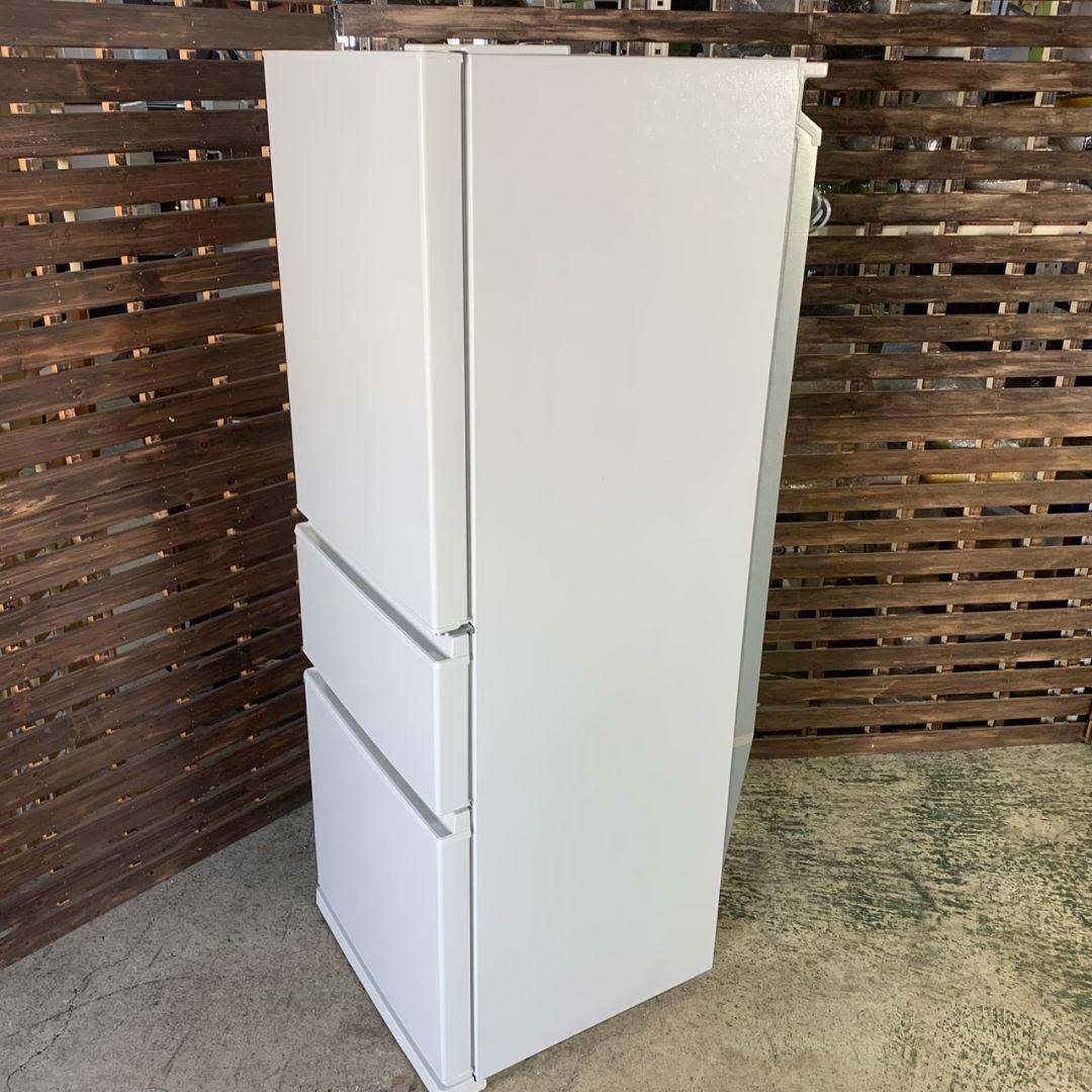 J974 三菱 冷蔵庫 3ドア MR-C33K-W 330L 2022年製
