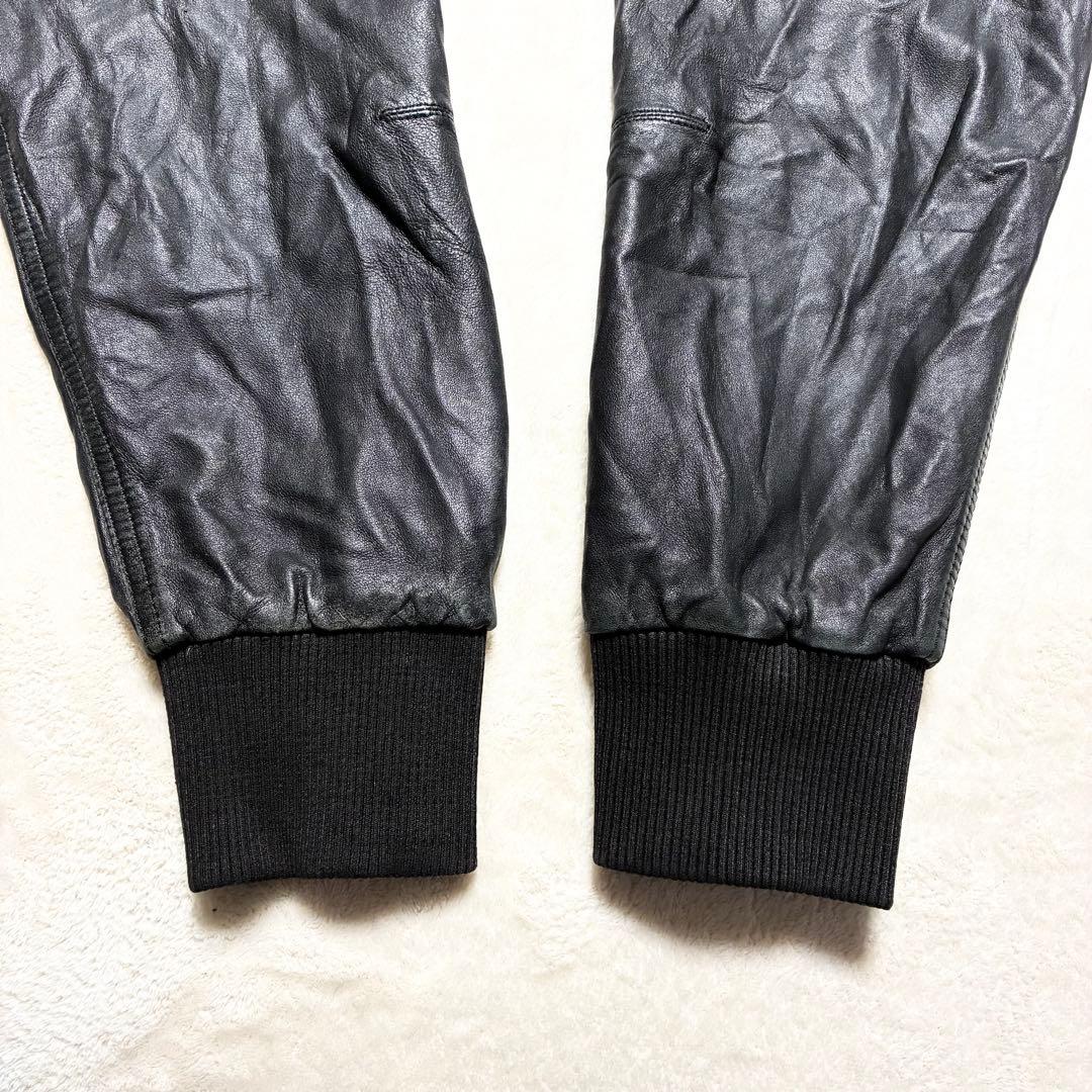 【状態良好】Levi's☆レザージャケット☆羊革☆ブラック☆XXLサイズ☆大きめ