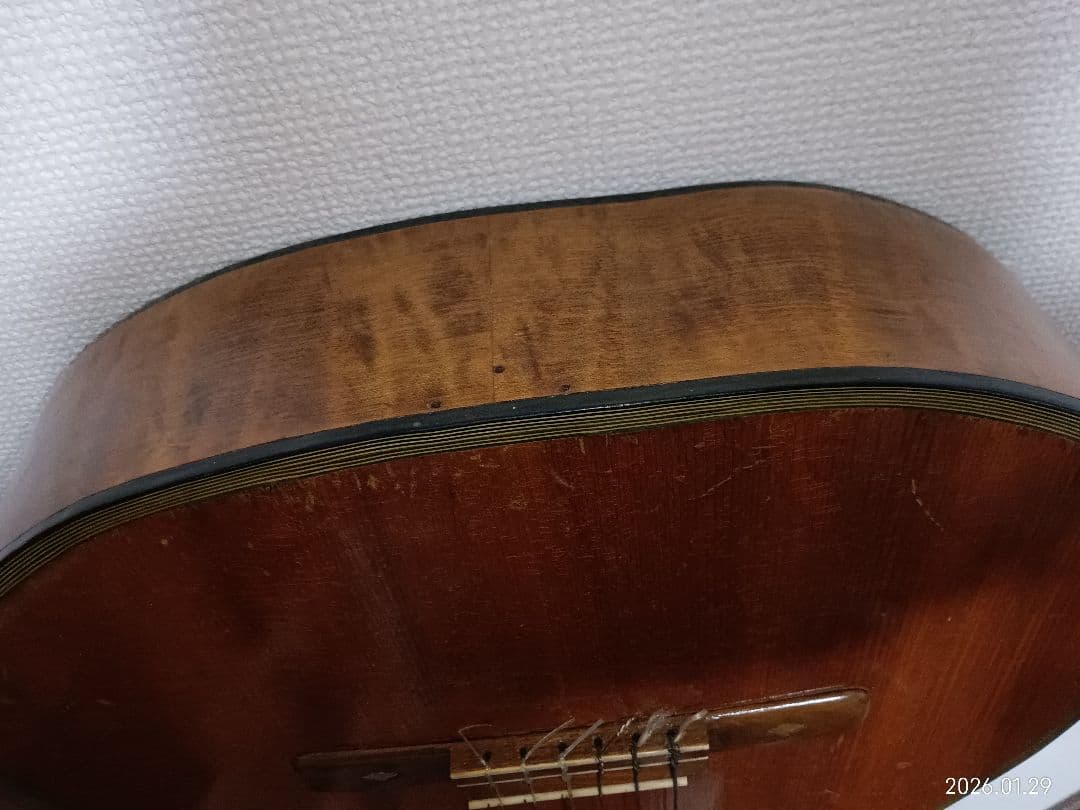 モンタノ　総単板！？ パーラーギター 6弦 　ジャンク　 要リペア　汚れそのまま