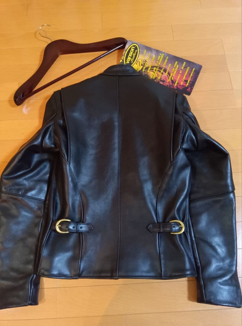 こ*吉様 超美品VANSON TYPE Bシングルライダース34黒ブラック付属品