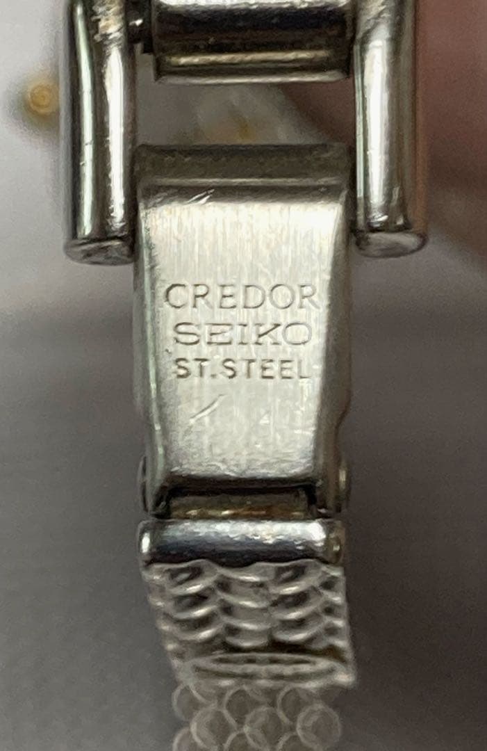 セイコー クレドール レディース腕時計18KT.SS 10Pダイヤ【稼働品】