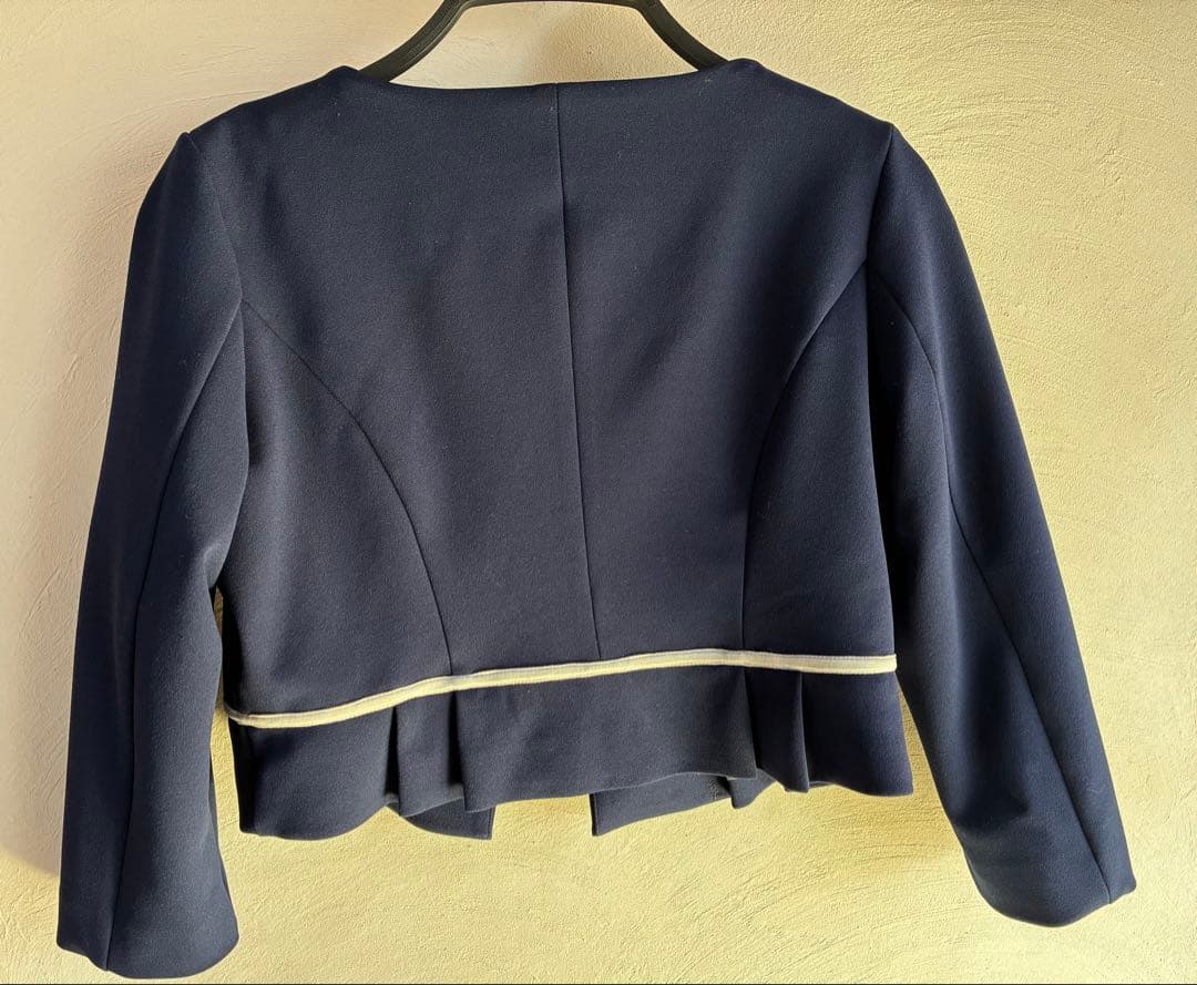 Milk tea マタニティ ワンピース ジャケットセット ネイビー　フォーマル