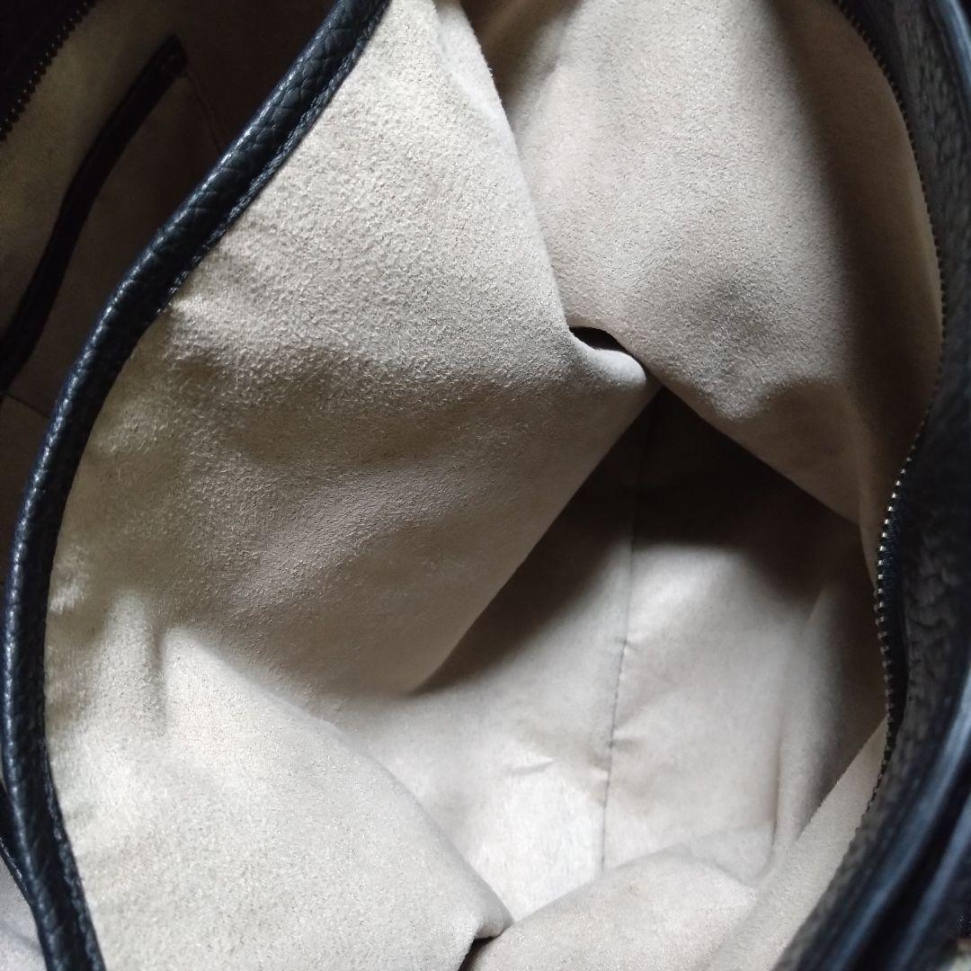 コーチ メトロポリタン トートバッグ ビジネス レザー シボ革 2way 黒