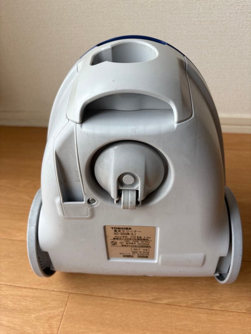 東芝 紙パック式掃除機 VC‑D50K‑L（ライトブルー系）