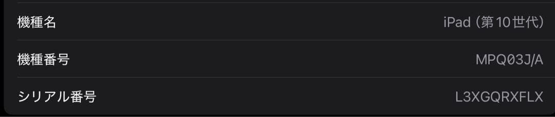 Apple iPad (第10世代) Wi-Fi 64GB