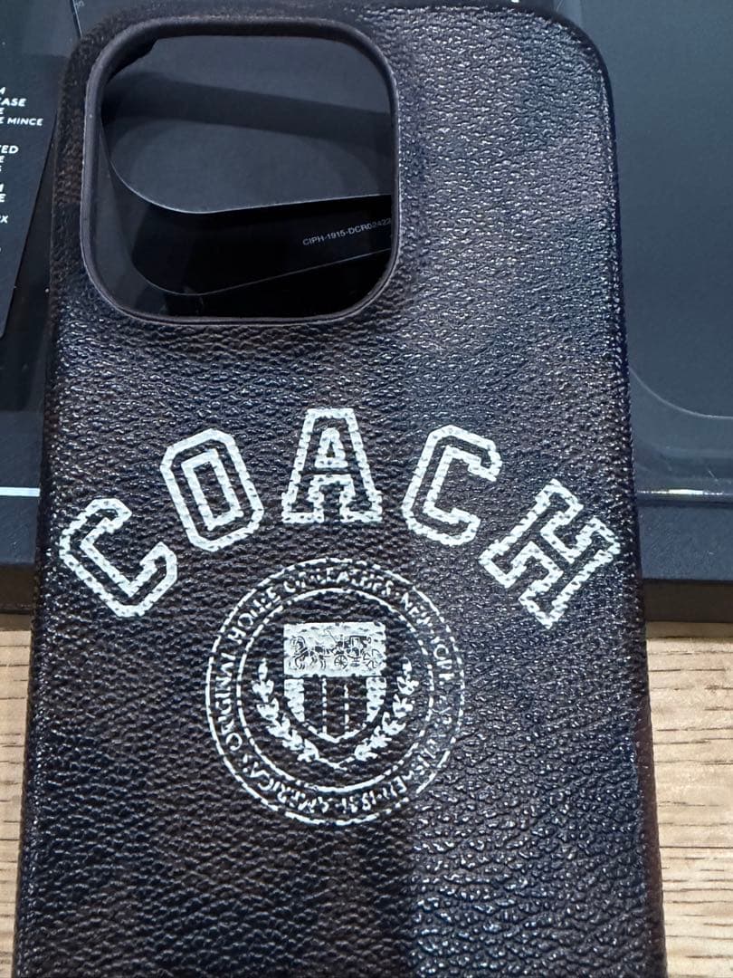 iPhone 14pro 256GB ディープパープル　coach ケース