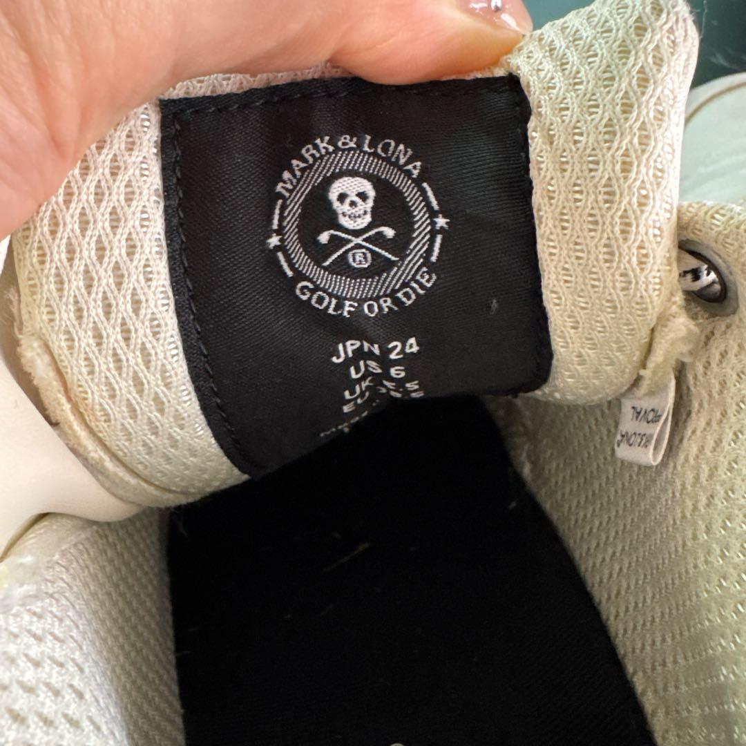美品★MARK & LONA ゴルフシューズ 24 マークアンドロナ レディース