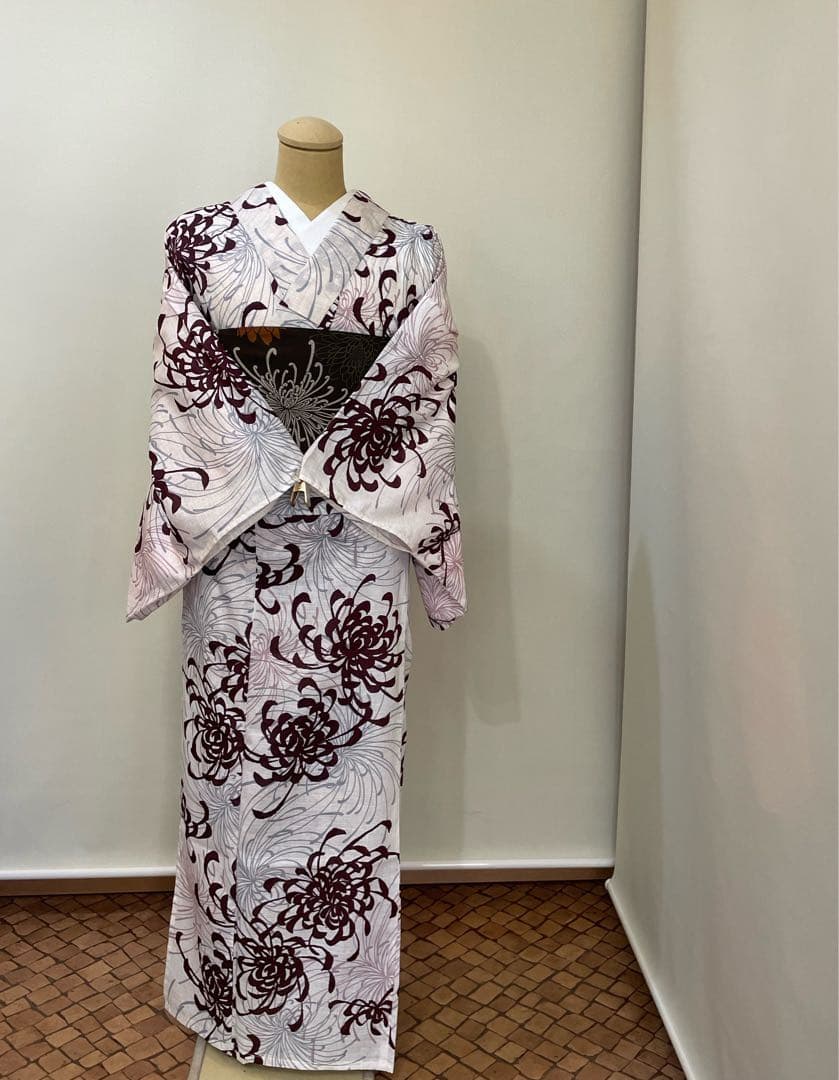 彼岸花浴衣　帯付き