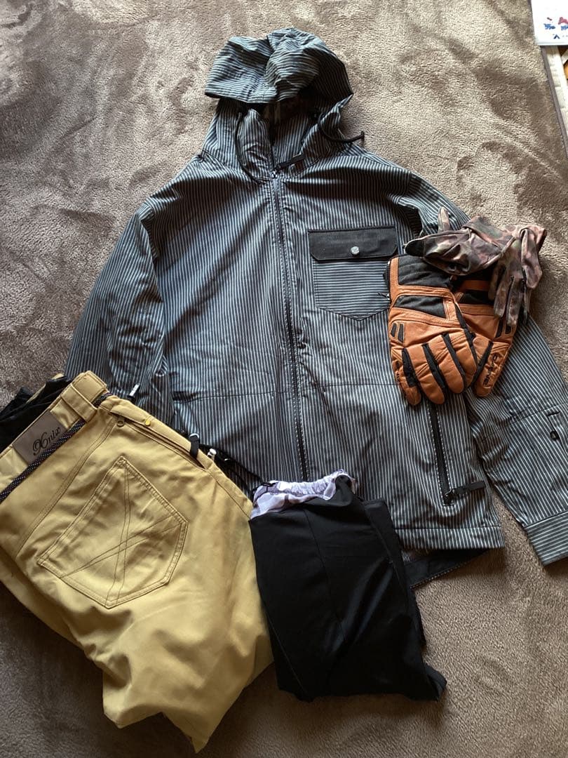 SIMSＸxnixメンズXLスノボウェアスキーウェア手袋インナーパットセット