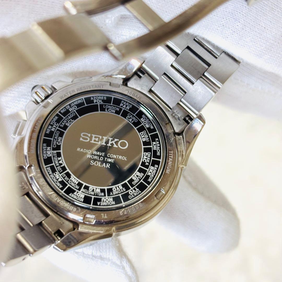 セイコー ドルチェ SADA001 電波ソーラー チタン 稼働 ジャンク