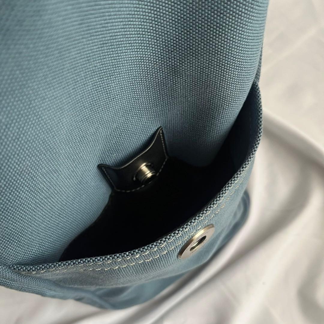 ✨未使用級✨　coach トートバッグ　キャンバス　レザー　淡い青色　メンズ