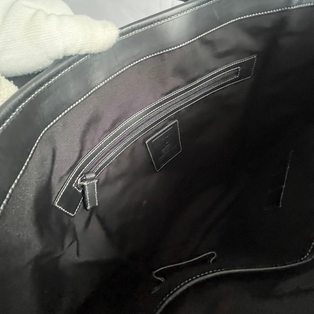 ✨未使用級✨　coach トートバッグ　キャンバス　レザー　淡い青色　メンズ