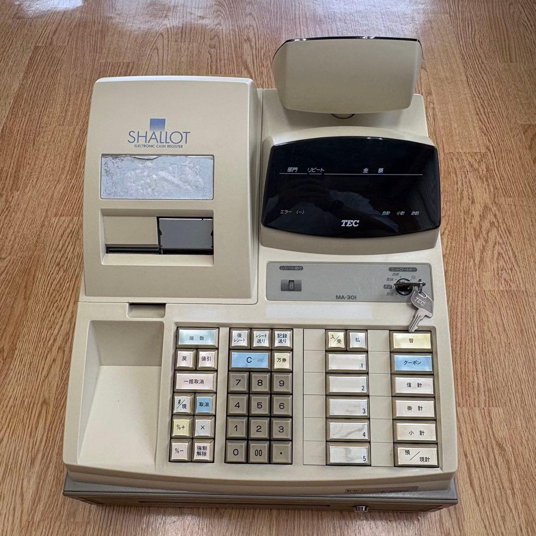 【値下可】SHALLOT MA-301 レジスター レシートロール紙付