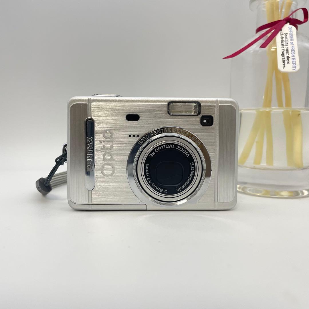 動作確認済✨PENTAX Optio s50✨スマホ転送OK 単三電池 可愛い♪
