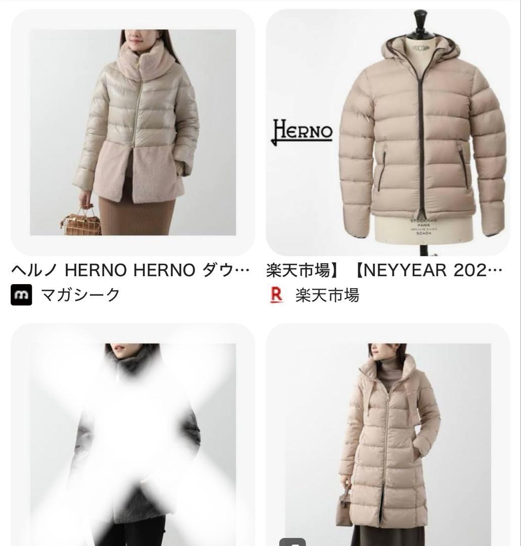 さ*と様 ヘルノ　ダウン　レディース　42 ロングダウン