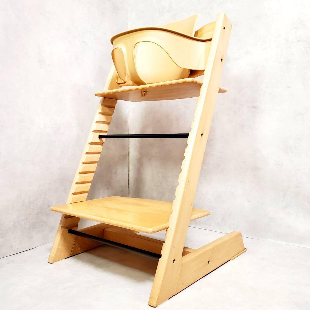 【組立品発送】ストッケ トリップトラップ ナチュラル シリアル4 ベビーセット付