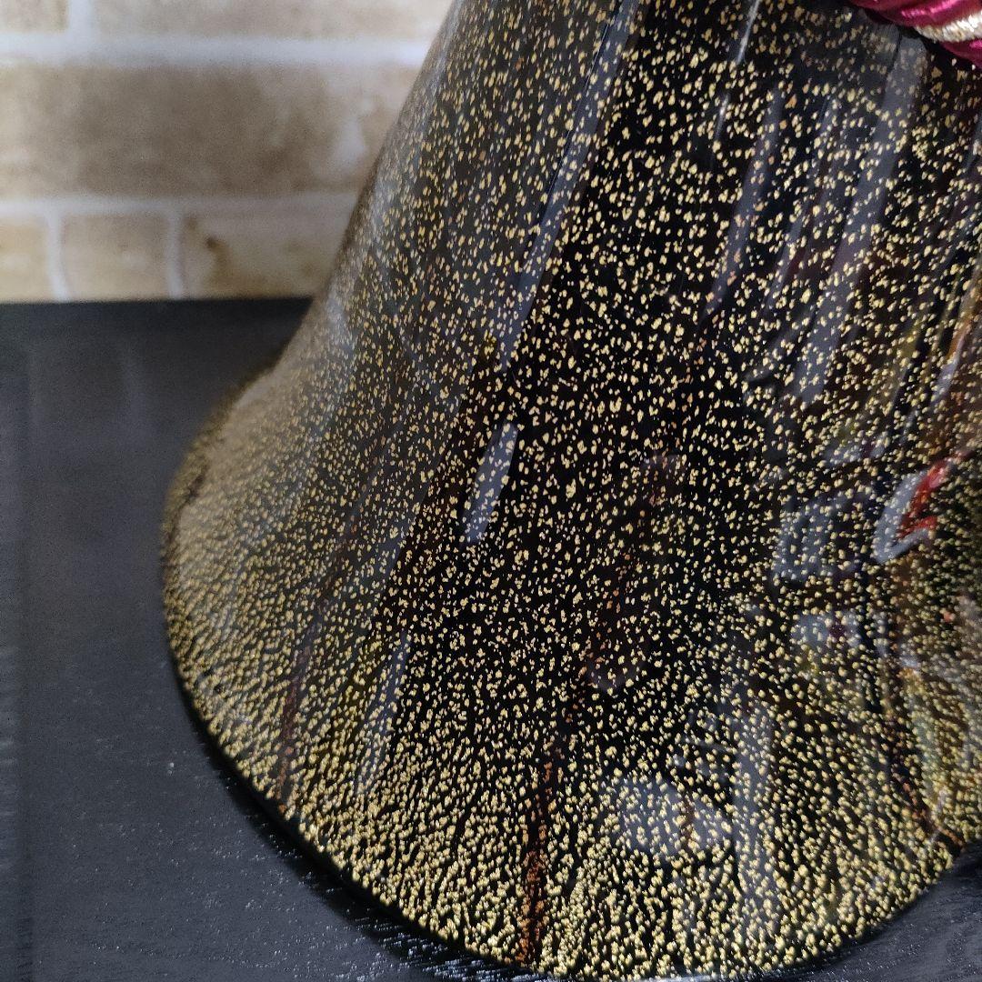 マルティグラス 硝子工芸 飾り兜 加藤清正風 金箔入り 杉岡良紀作