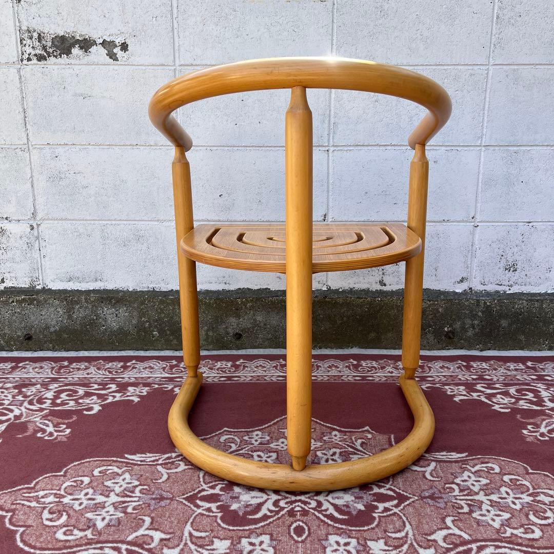 古家具ビンテージ品◾️National 木製家具 アームチェア 木製チェア B