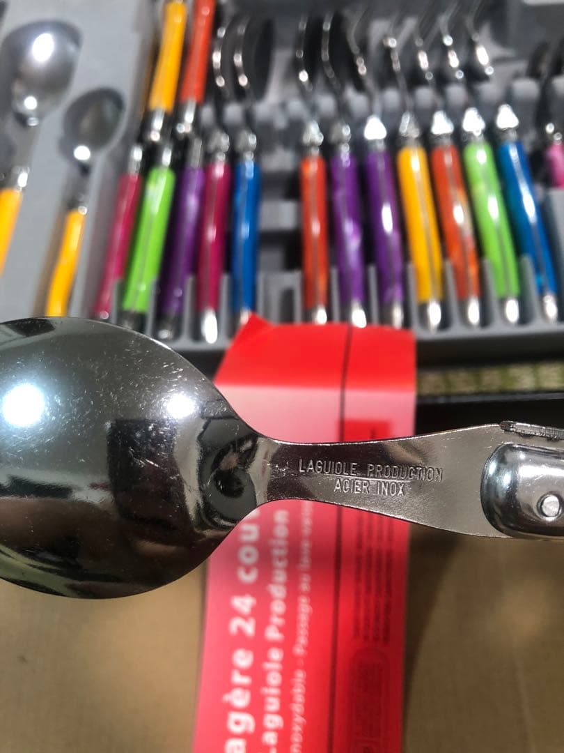 未使用 Laguiole ラギオール カトラリーセット 21本 専用ケース付き
