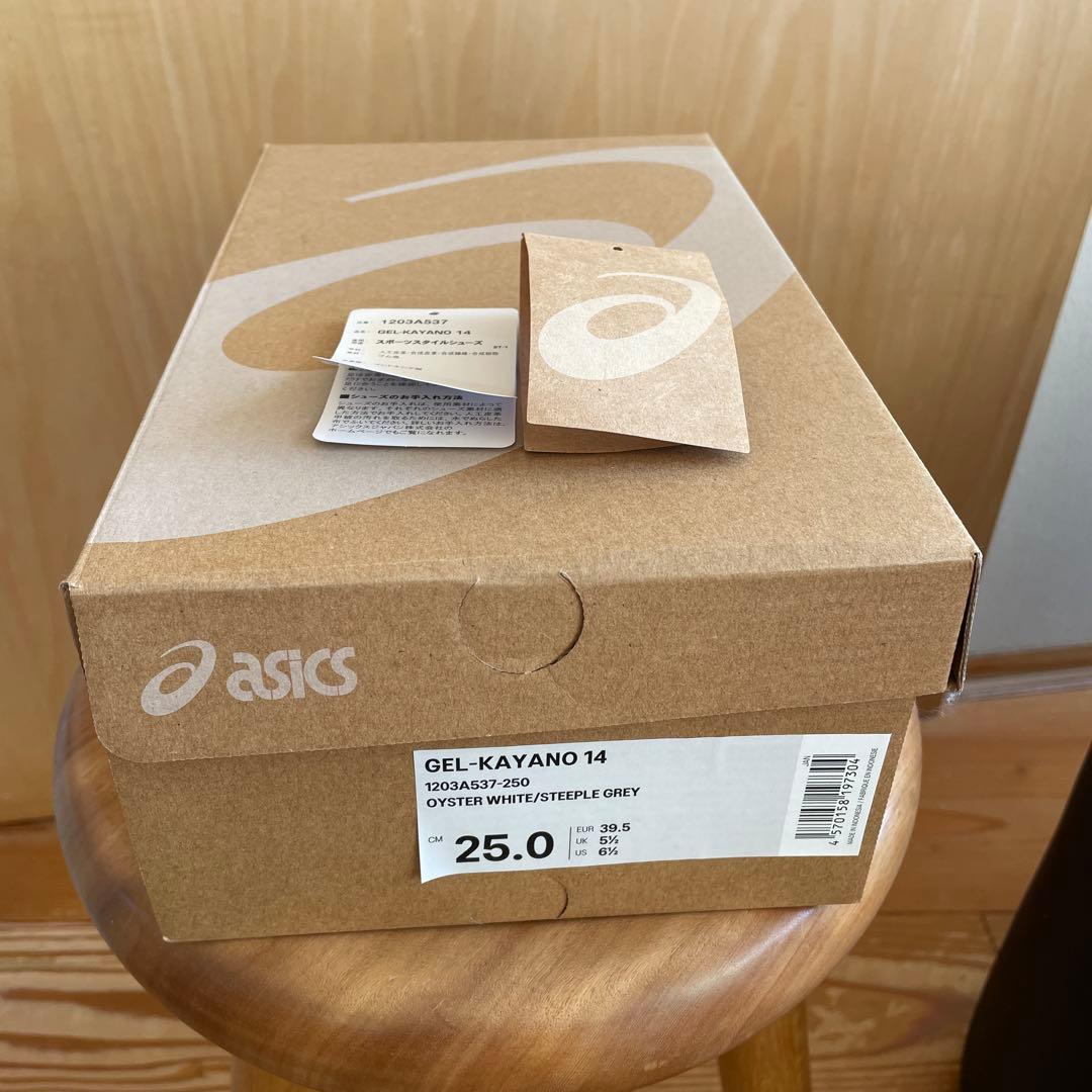 アシックス ゲルカヤノ14 オイスター　25 gel Kayano