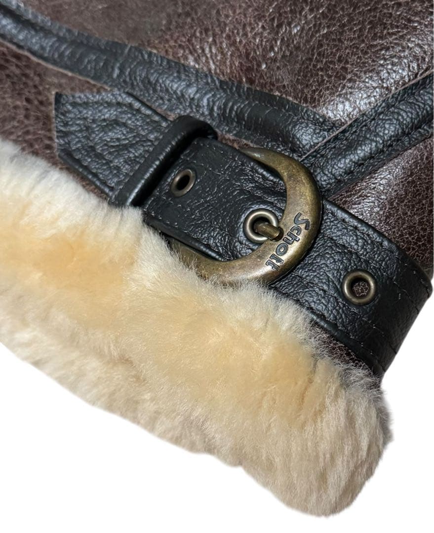 USA製 257S B-3 ショット リアルムートン フライトジャケット 茶36