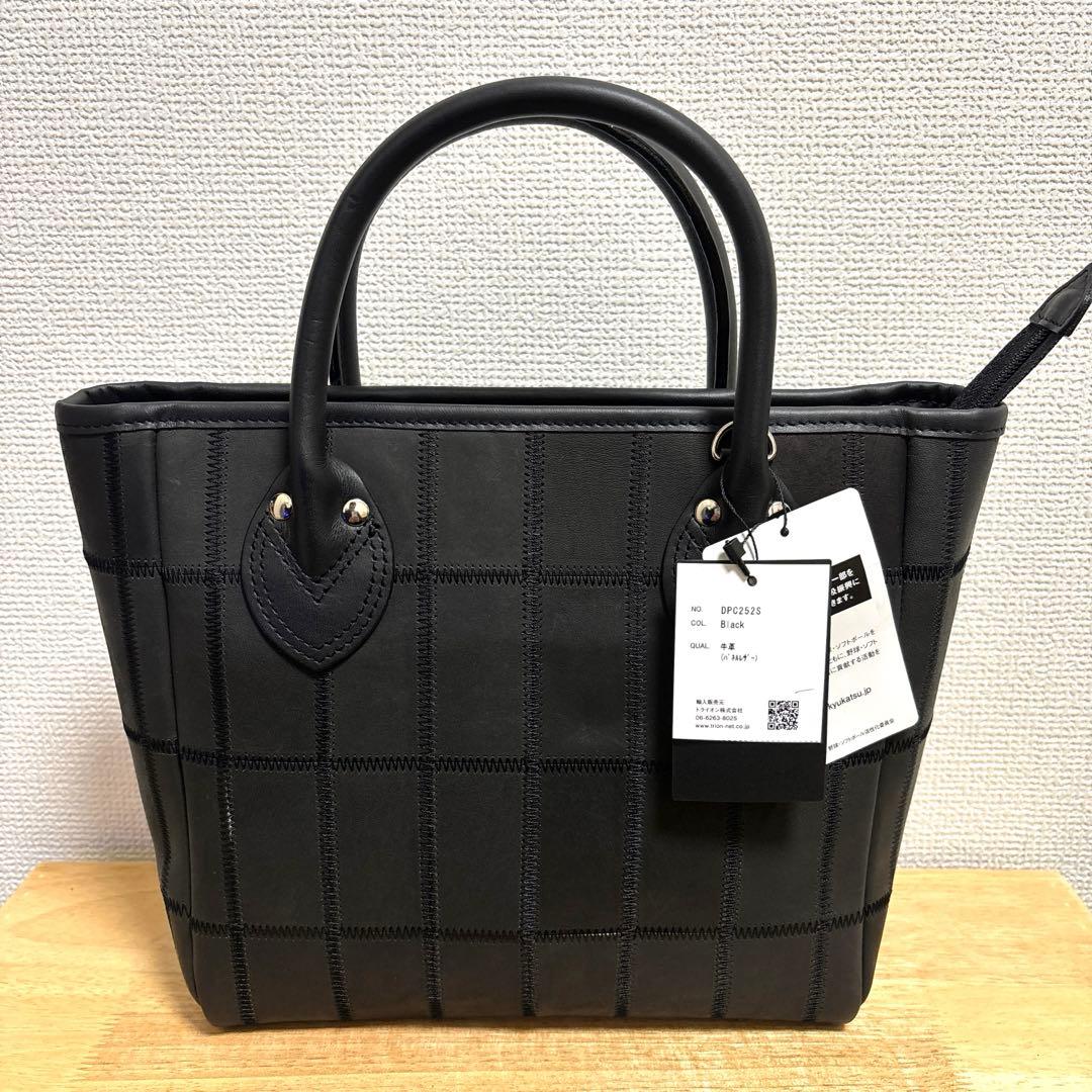 新品✨TRION トライオン 本革 2WAYミニトートバッグ グラブレザー　黒