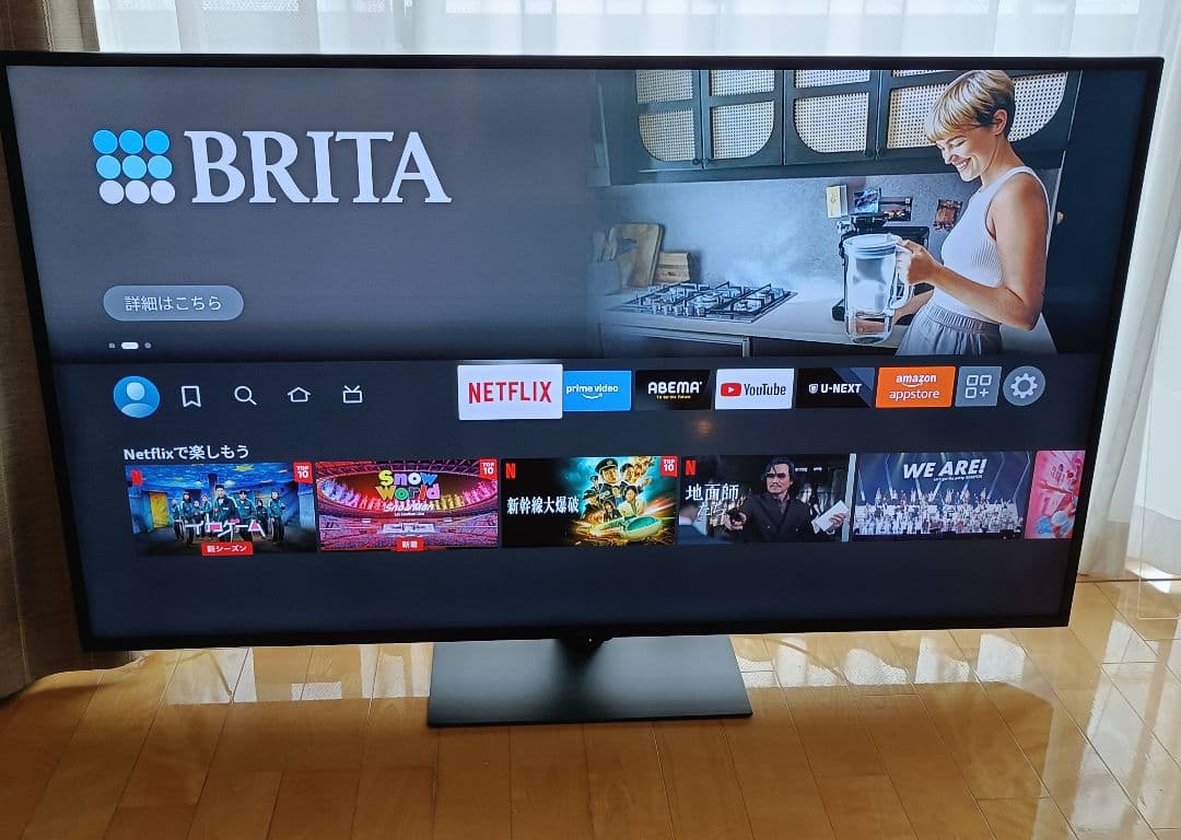 シャープ AQUOS アクオス 65V★4K液晶テレビ　保護パネル付き