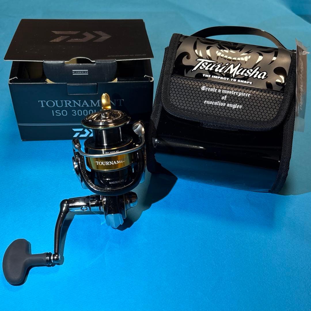 matt22トーナメントISO 3000LBD 釣武者リールポーチ付き