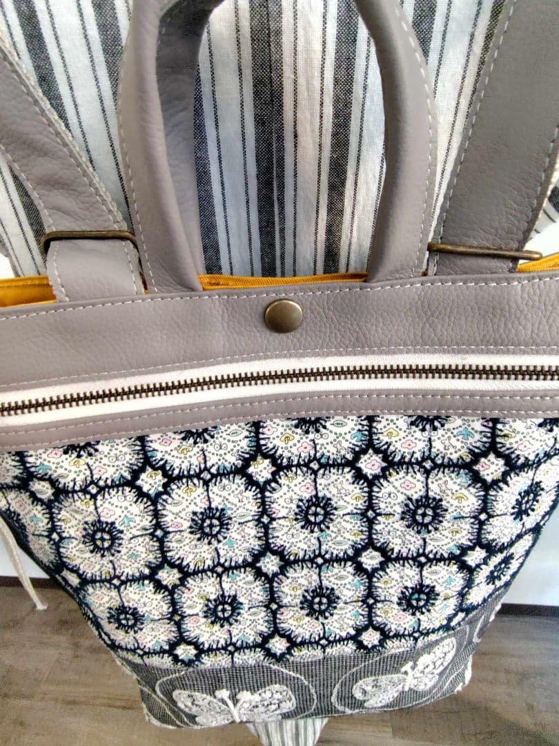 ク*ク様 ミナペルホネン/フォレストウェーブ×アネモネ　フォレストウィング/牛革