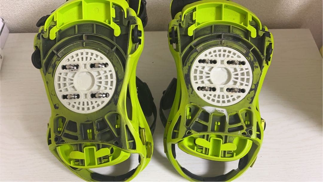 最終値下げ　FLUX スノーボード ビンディング ブラック/ライムグリーン