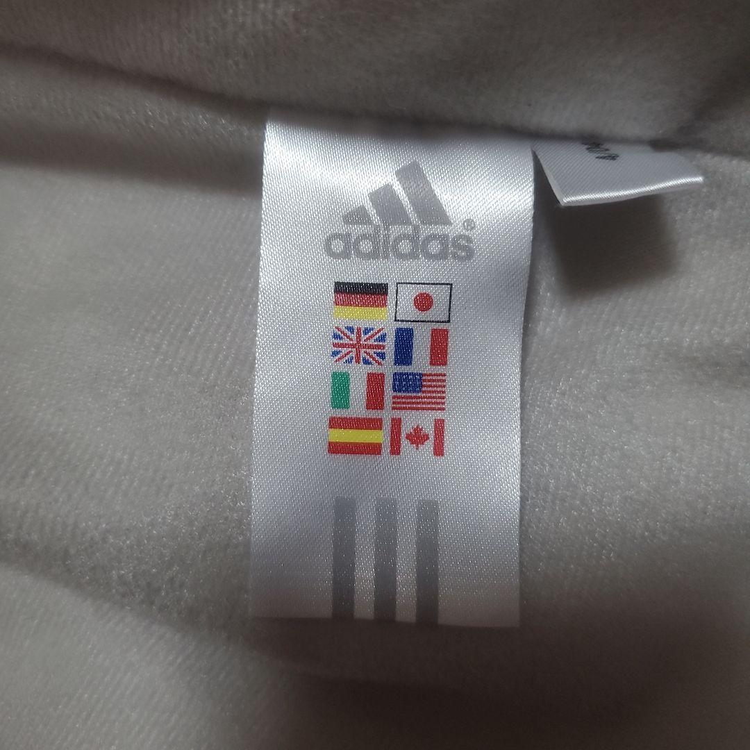 【美品】adidas　ナイロンジャージ　上下セット　メンズOサイズ　厚手裏地付き