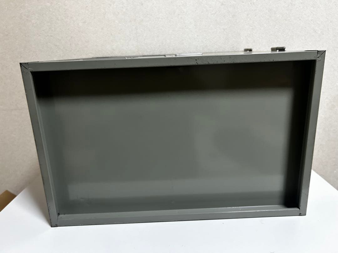 スチールレターケース　引出し10段+扉付棚　鍵無し