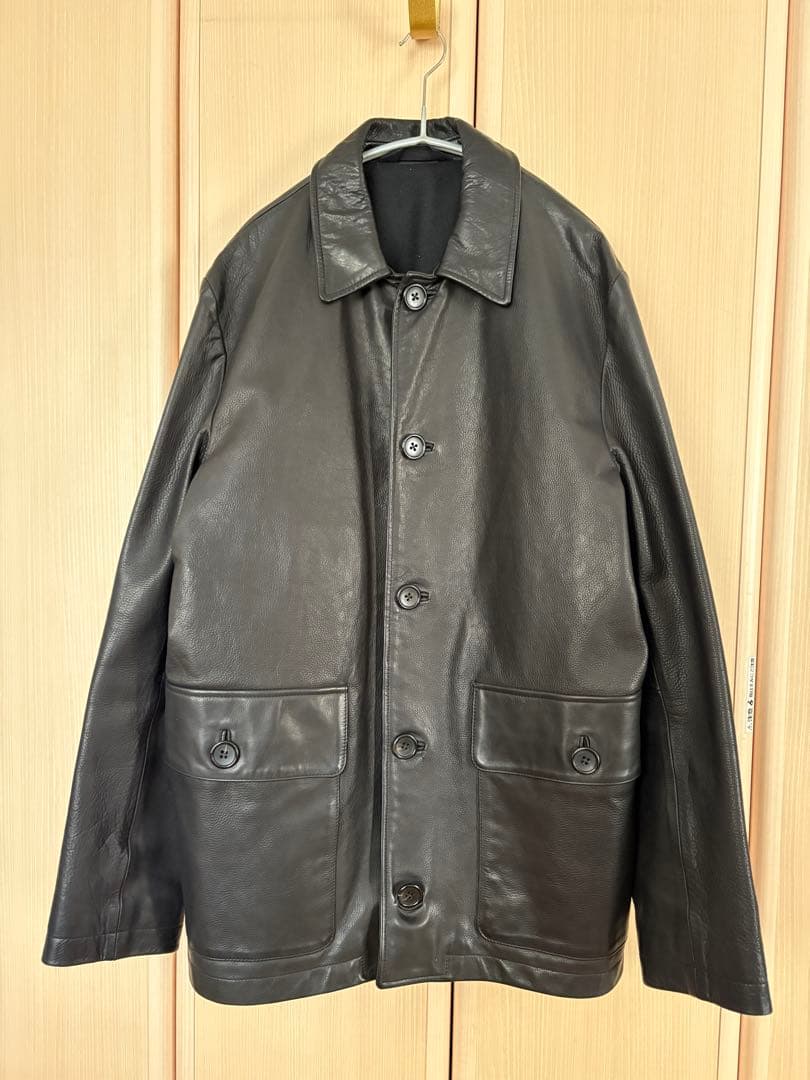 MARGARET HOWELL 黒 レザージャケット　メンズ