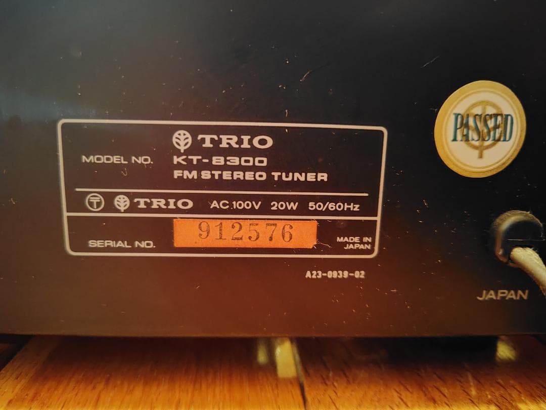 【15%OFF】TRIO FMステレオチューナー KT-8300