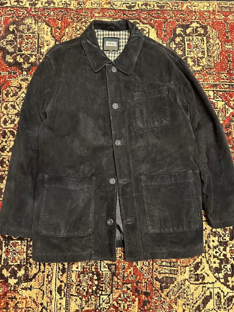 90’Sオールドユニクロ　ピッグスキン　スエードジャケット