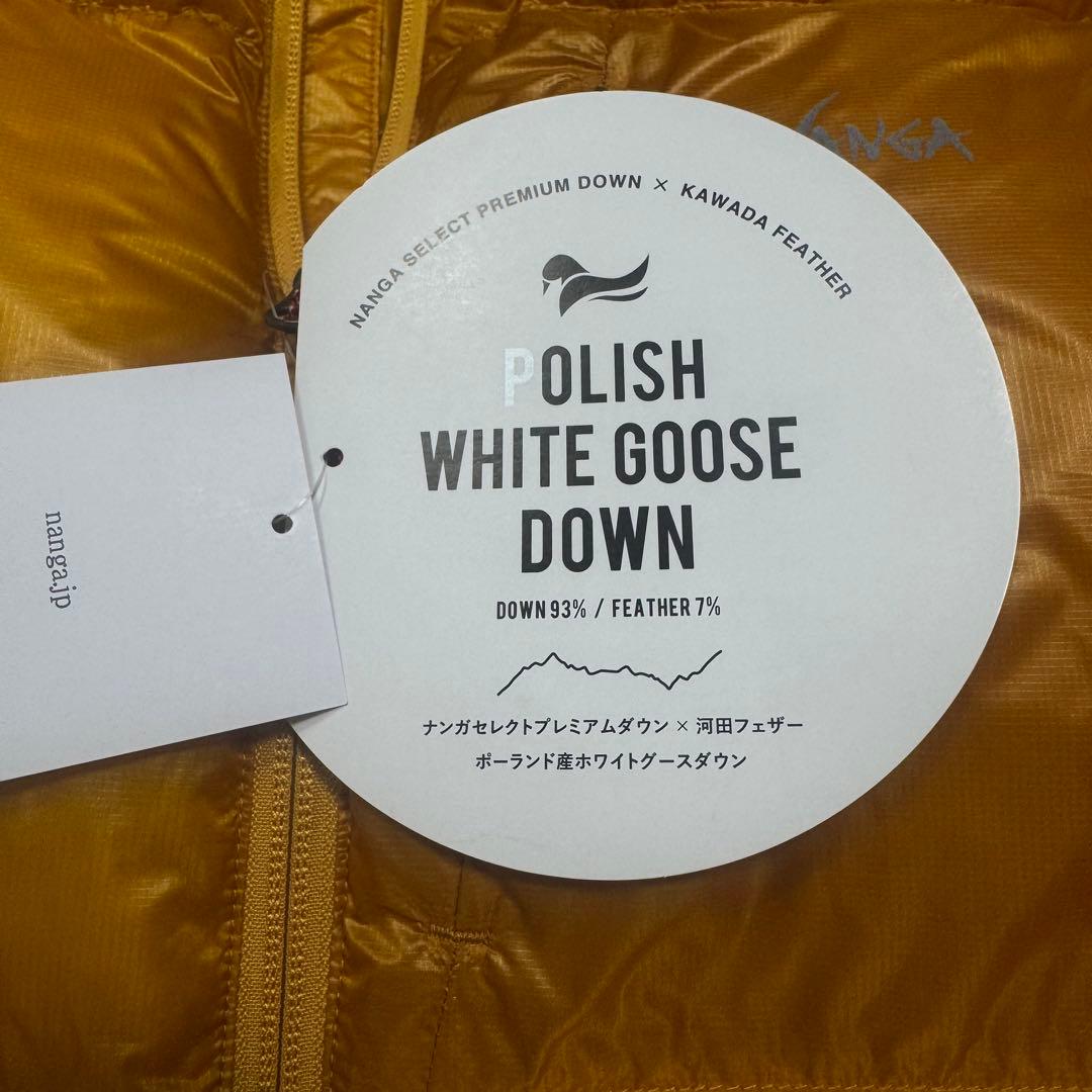 ナンガ M 新品 マウンテンロッジ ダウン ジャケット パッカブル イエロー