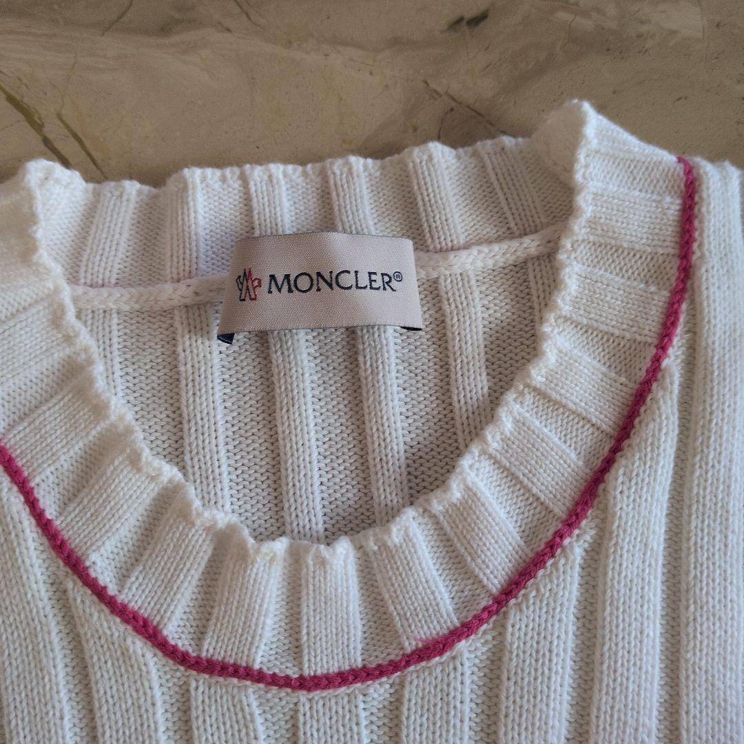 美品　モンクレール　リブ編み長袖セーター
