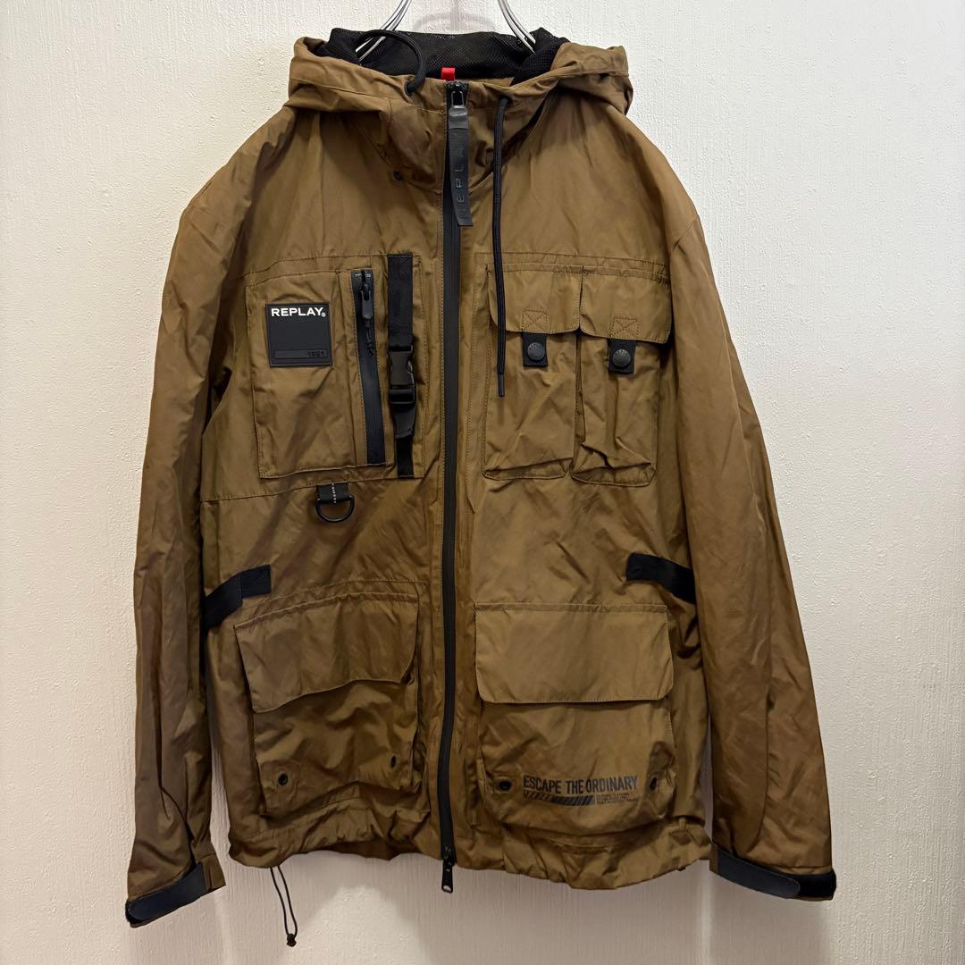REPLAY ブラウン マウンテンパーカー