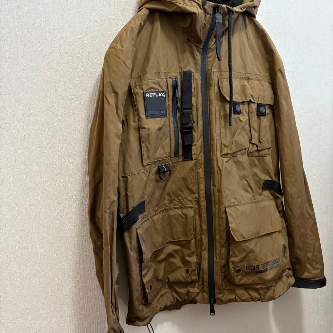REPLAY ブラウン マウンテンパーカー