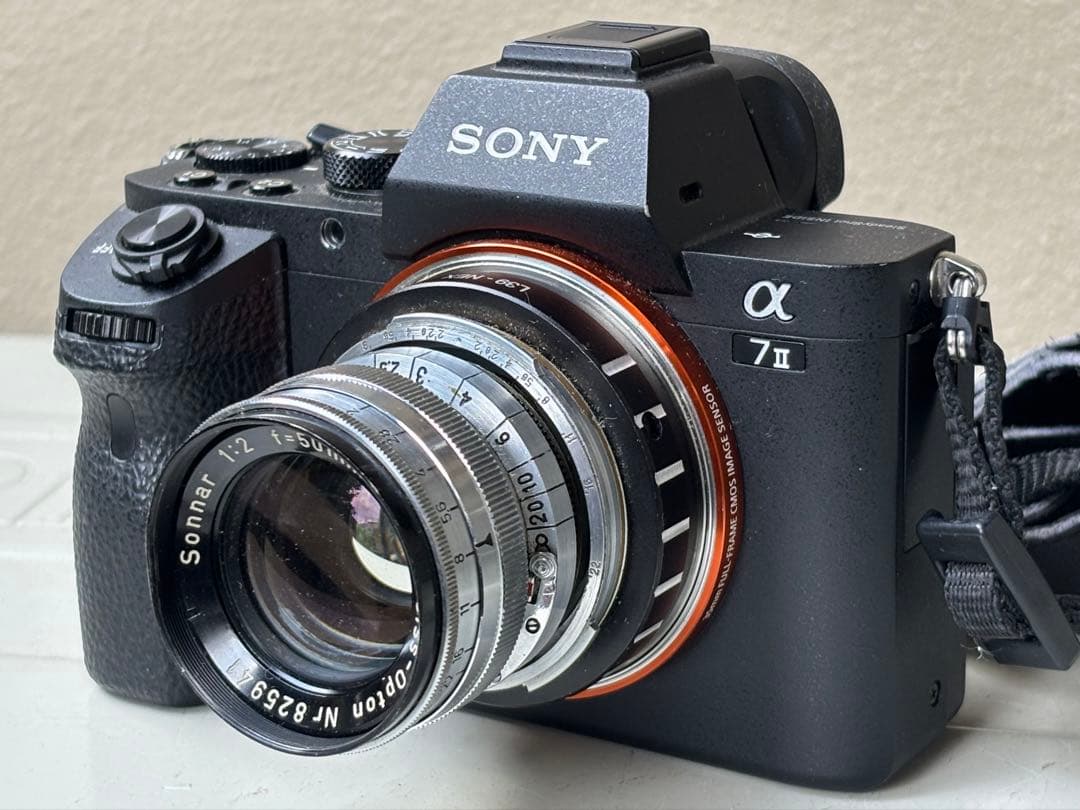 Zeiss Opton Sonnar 50mm f2 ＋マウントアダプター