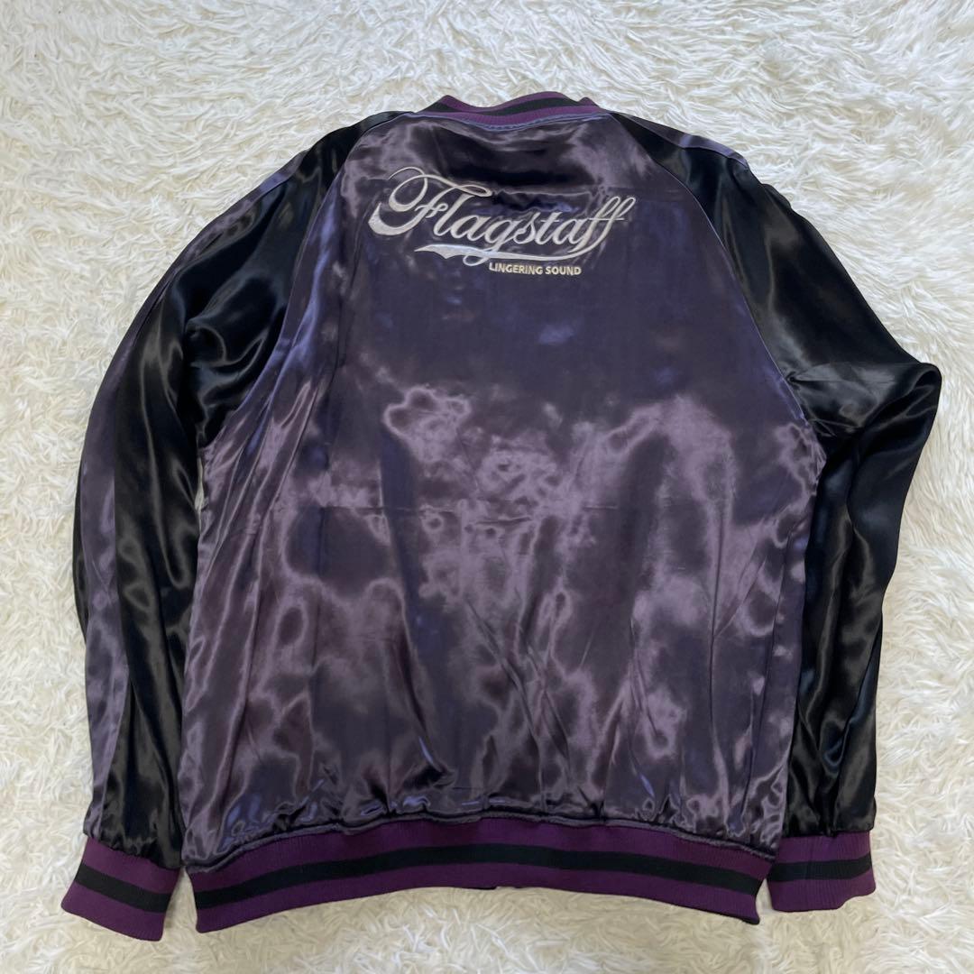 超希少✨フラグスタフ PEANUTS スカジャン 刺繍 リバーシブル 黒 XXL