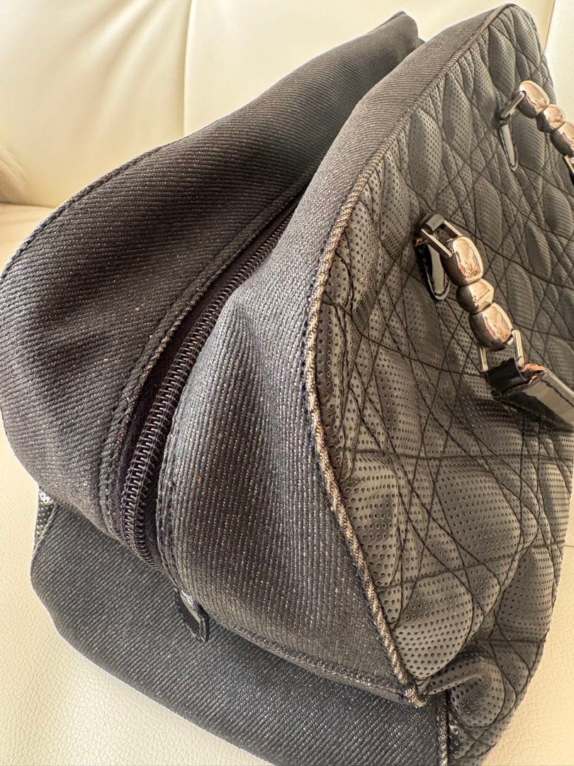 希少⁈難あり　クリスチャンディオール　ボストンバッグ　キルティング
